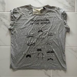 Topshop Moustaches of the World Top